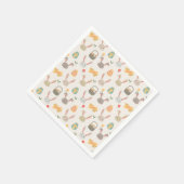 Einfache Eier und Bunnies Ostern | Serviette (Ecke)