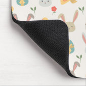 Einfache Eier und Häschen Ostern | Mousepad (Ecke)