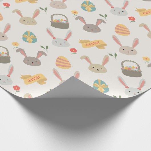 Einfache Eier und Packpapier Häschen-Ostern | (Ecke)