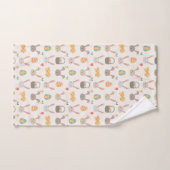 Einfache Eier und Tuch-Set Häschen-Ostern | Badhandtuch Set (Handtuch)