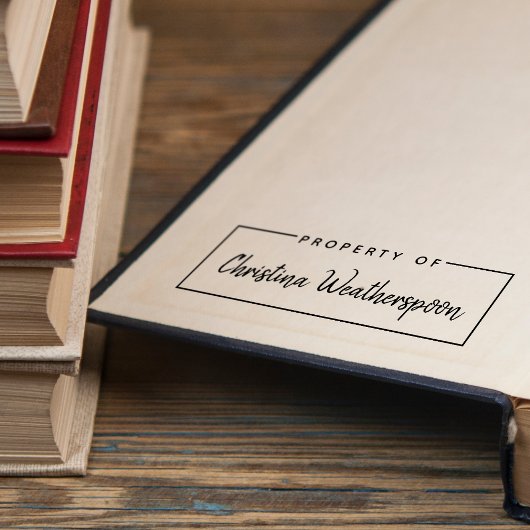 Einfache Eigenschaft handgeschriebenen Skriptnamen Permastempel