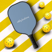 Einfache einfache einfache Pastel Blue Monogram fü Pickleball Schläger