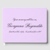 Einfache, einfache Gästebuch (Vorderseite)