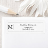 Einfache einfache Schwarz-Initial-Monogramm-Namens (Insitu)