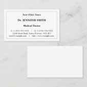 Einfache, einfache und bescheidene Visitenkarte (Vorne/Hinten)