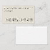 Einfache, einfache und einfache Visitenkarte (Vorne/Hinten)