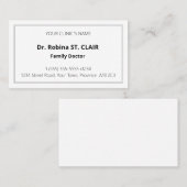 Einfache, einfache und Schlichte Visitenkarte (Vorne/Hinten)