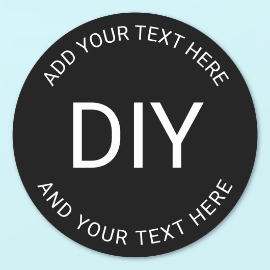 Einfache, einfache Vorlage für zirkulären Text Runder Aufkleber