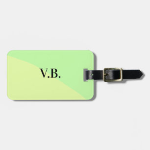 Einfache einfarbige Hinzufügen Name Text Monogramm Gepäckanhänger
