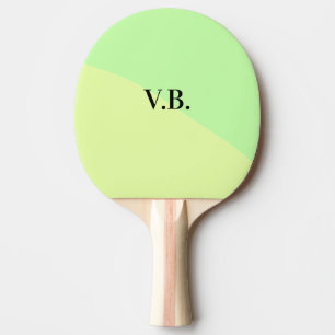 Einfache einfarbige Hinzufügen Name Text Monogramm Tischtennis Schläger