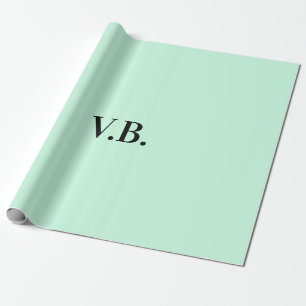 Einfache einfarbige Hinzufügen von Namens-Text-Mon Geschenkpapier