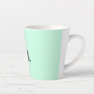 Einfache einfarbige Hinzufügen von Namens Text Mon Milchtasse