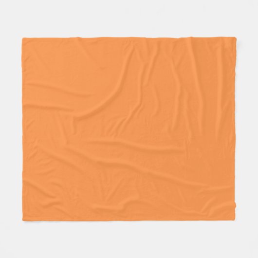 Einfache einfarbige Orangefarbene Monokolade Fleecedecke (Vorderseite (Horizontal))