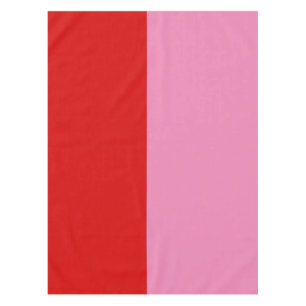 Einfache einfarbige rote und rosa Colorblock-Party Tischdecke