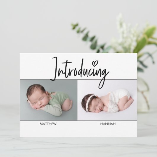 Einfache Einführung Script Twins Junge und Mädchen (Stehend Vorderseite)