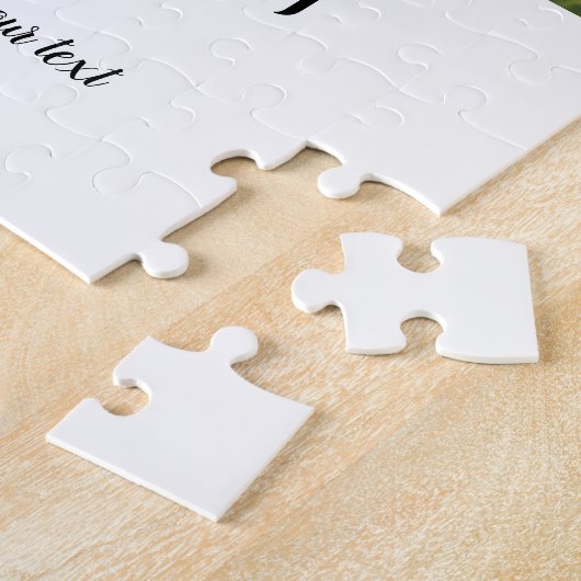 Einfache Eingabe Ihres Namens Foto Monogramm Puzzle (Seite)