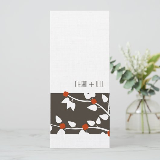 Einfache Einladung (Stehend Vorderseite)