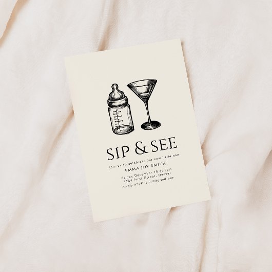 Einfache Einladung der Babydusche