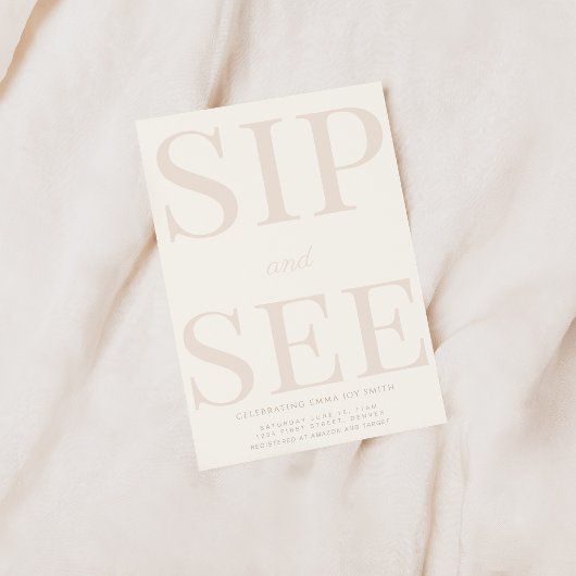 Einfache Einladung der Babydusche