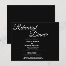 Einfache Einladung der schwarzen Probe