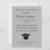 Einfache Einladung des Abschlusses (Rückseite)