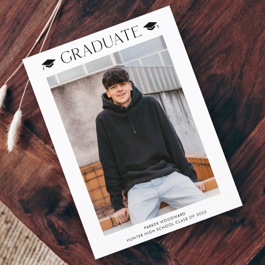 Einfache Einladung des Fotos Abschluss