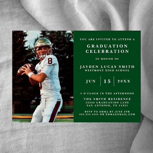 EINFACHE EINLADUNG DES KLASSISCHEN FORMAL-FOTO-ABS