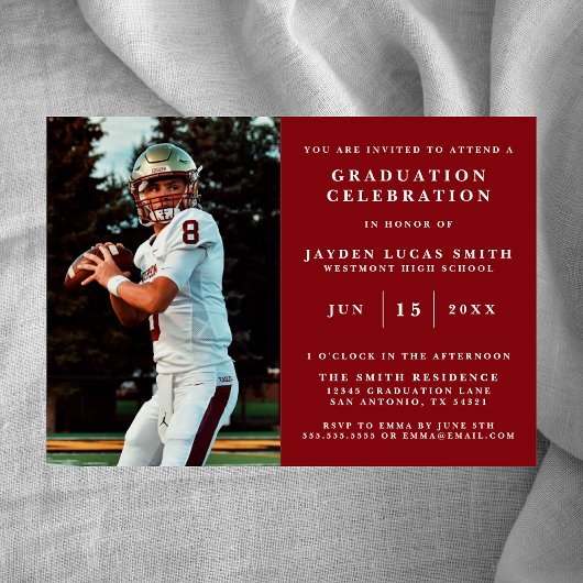 EINFACHE EINLADUNG DES KLASSISCHEN FORMAL-FOTO-ABS