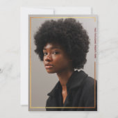 Einfache Einladung des modernen Abschlusses an der (Vorderseite)