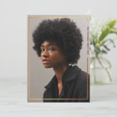 Einfache Einladung des modernen Abschlusses an der (Stehend Vorderseite)