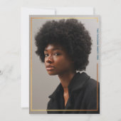 Einfache Einladung des modernen Abschlusses an der (Vorderseite)