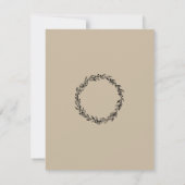 Einfache Einladung einer Bridal-Dusche nach Maß (Rückseite)