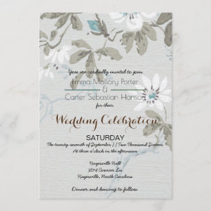 Einfache Einladung eines Shabby Chic