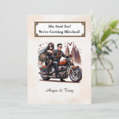 Einfache Einladung für Biker (Stehend Vorderseite)