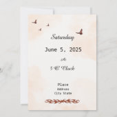 Einfache Einladung für Biker (Rückseite)