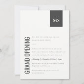 Einfache Einladung für die Geschäftsmonographie (Vorderseite)