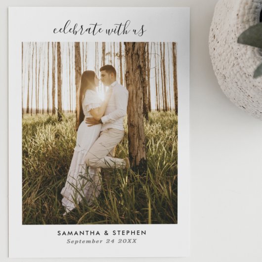 Einfache Einladung für handgeschriebenes Skript-Fo