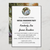 Einfache Einladung für virtuelle Fotos (Vorne/Hinten)