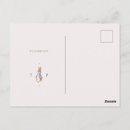 Einfache Einladung Peter des Rabbit-Haushalts Postkarte (Rückseite)