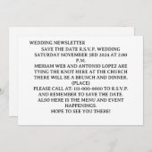 EINFACHE EINLADUNG Postkarte (Vorne/Hinten)