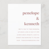 Einfache Einladung Terracotta Clay (Vorderseite)