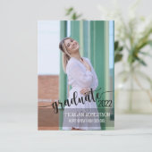 Einfache Einladung zu einem eleganten Script-Foto- (Stehend Vorderseite)