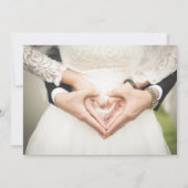 Einfache Einladung zu einer Hochzeit in einem eleg (Rückseite)