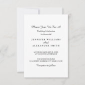 Einfache Einladung zu Minimalistischen Fotos (Vorderseite)