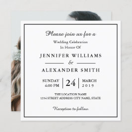 Einfache Einladung zu Minimalistischen Fotos