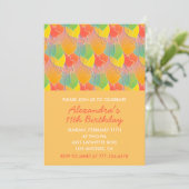 Einfache Einladung zum 11. Geburtstag Balloons Mod (Stehend Vorderseite)