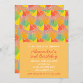 Einfache Einladung zum 2. Geburtstag Balloons Mode (Vorne/Hinten)