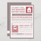 Einfache Einladung zum Einnehmen des Cookout House (Vorne/Hinten)