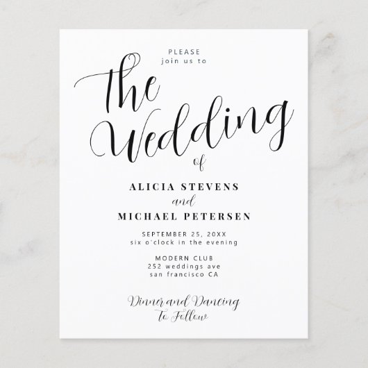 Einfache Einladung zum Foto (Vorderseite)