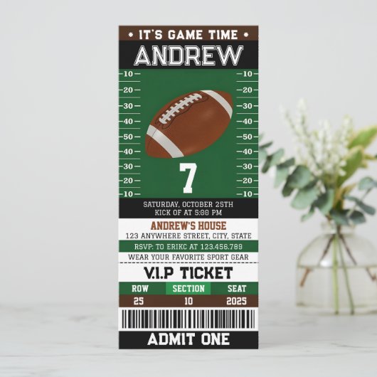 Einfache Einladung zum Geburtstag (Stehend Vorderseite)